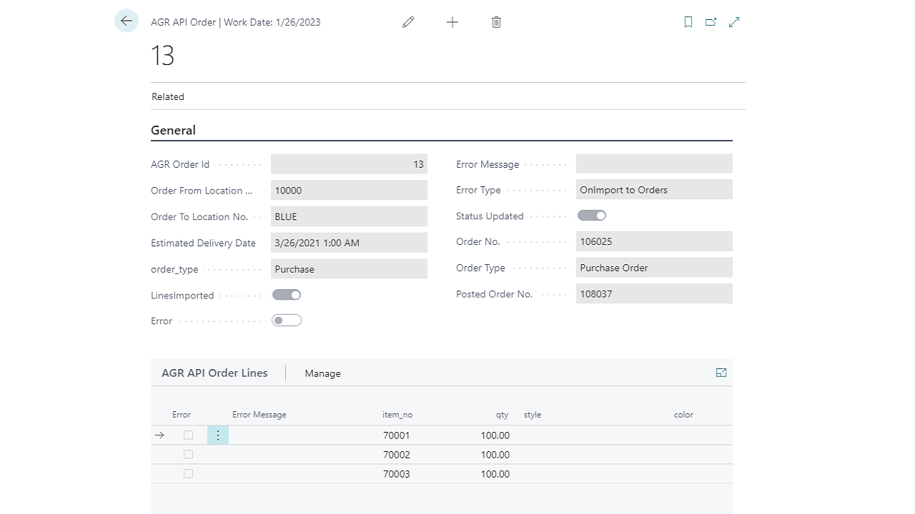 Snapshot 3 of AGR Data Integrator