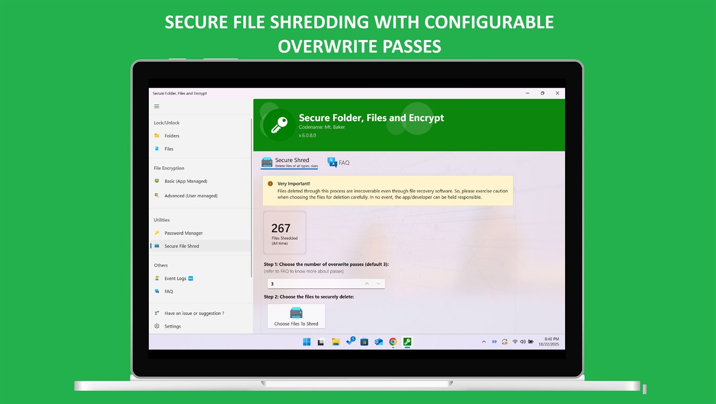 #5. Secure Folder, Files and Encrypt (Windows) 作者: MedhaChaitanya