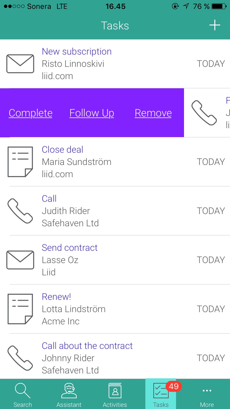 Snapshot 8 of LiiD for Dynamics CRM