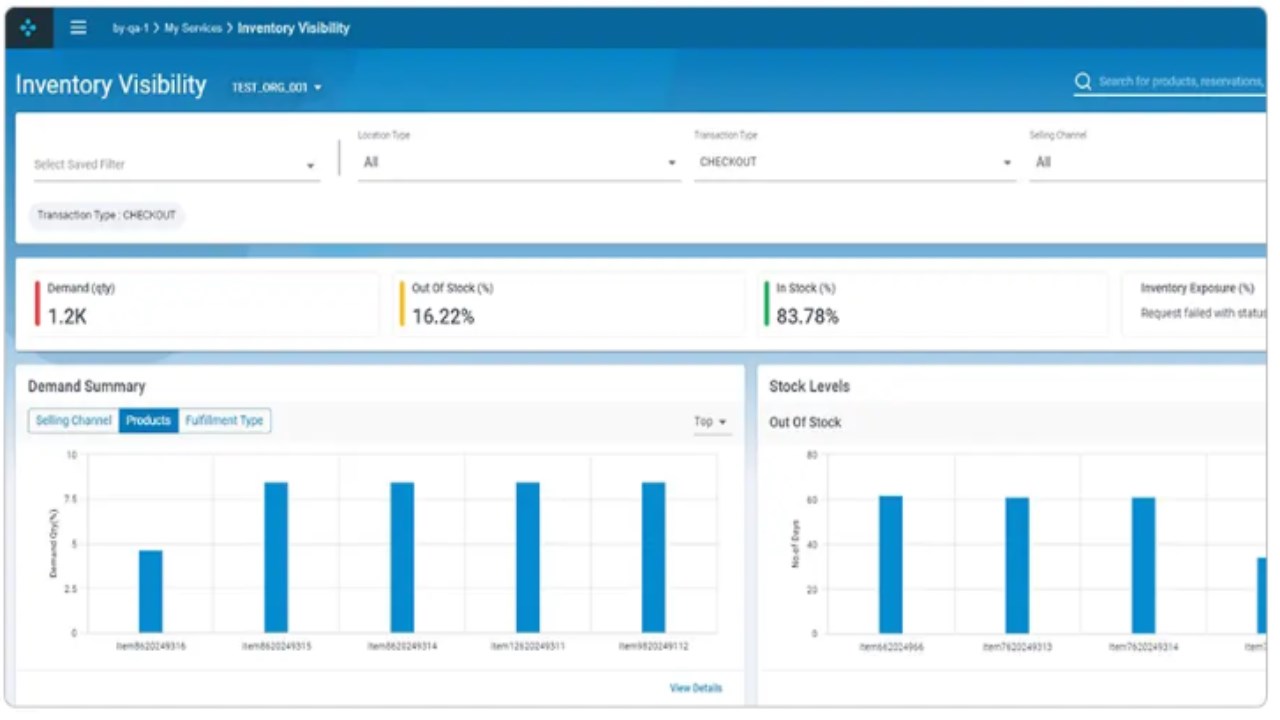 Snapshot 2 of Blue Yonder Order Management & Commerce