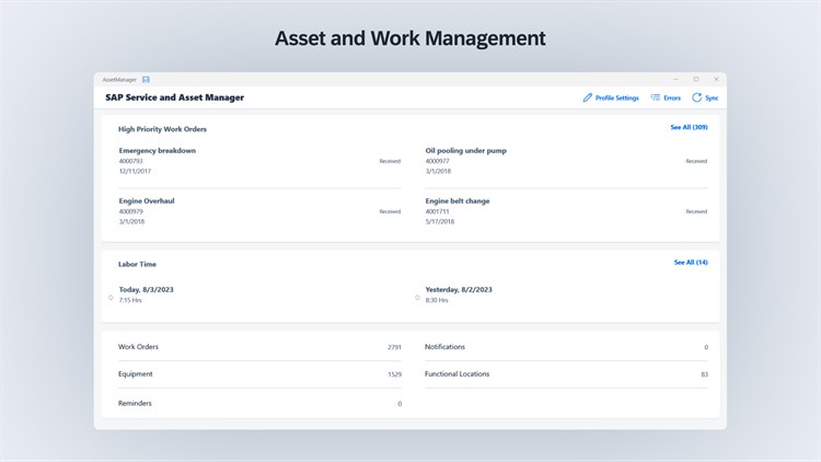 SAP Service and Asset Manager - PC - (Windows)