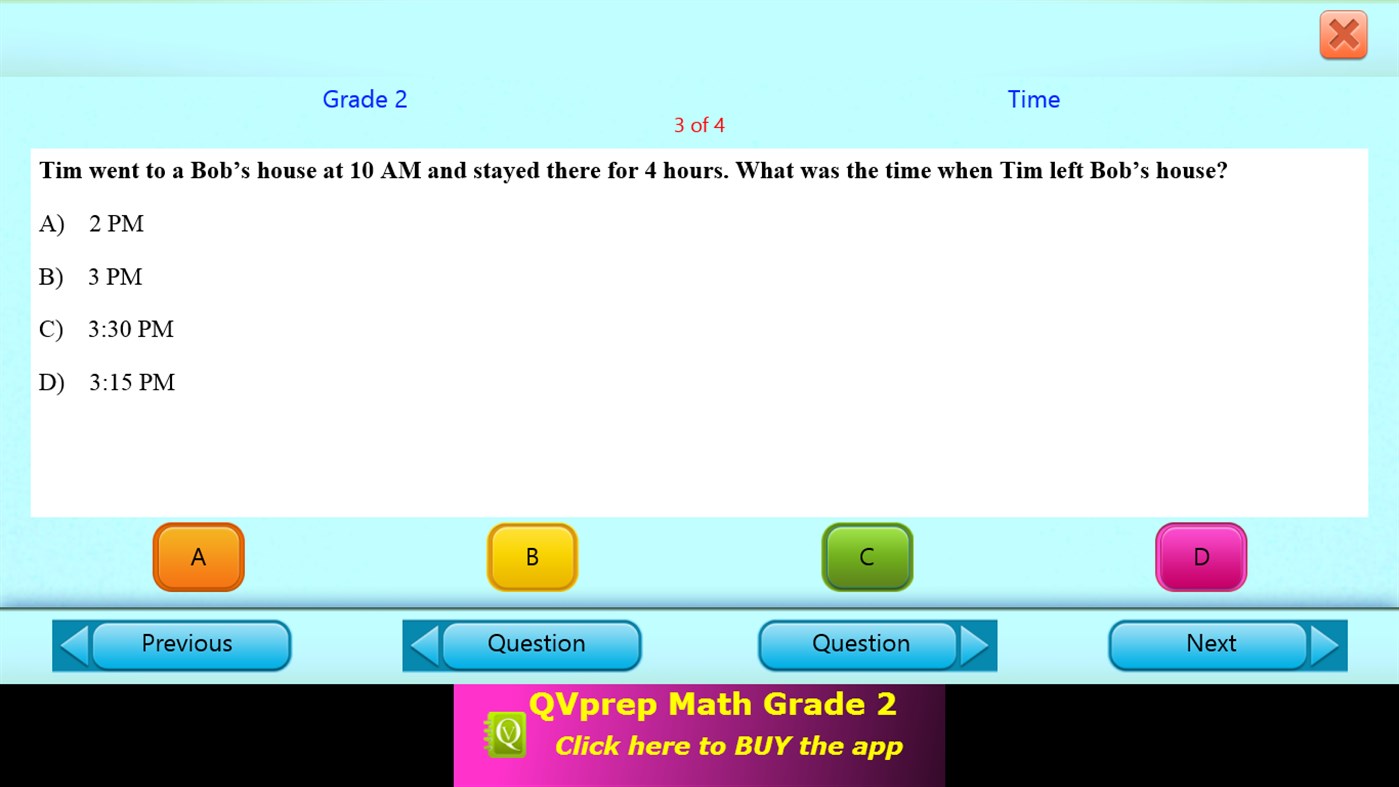 #8. QVprep Lite Learn Math Grade 2 (Windows) 게시자: PJP Consulting LLC