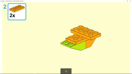 Triceratops — LEGO® WeDo 2.0 unofficial Building Instruction screenshot 3