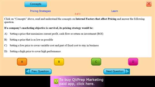 QVprep Lite Learn Marketing screenshot 8