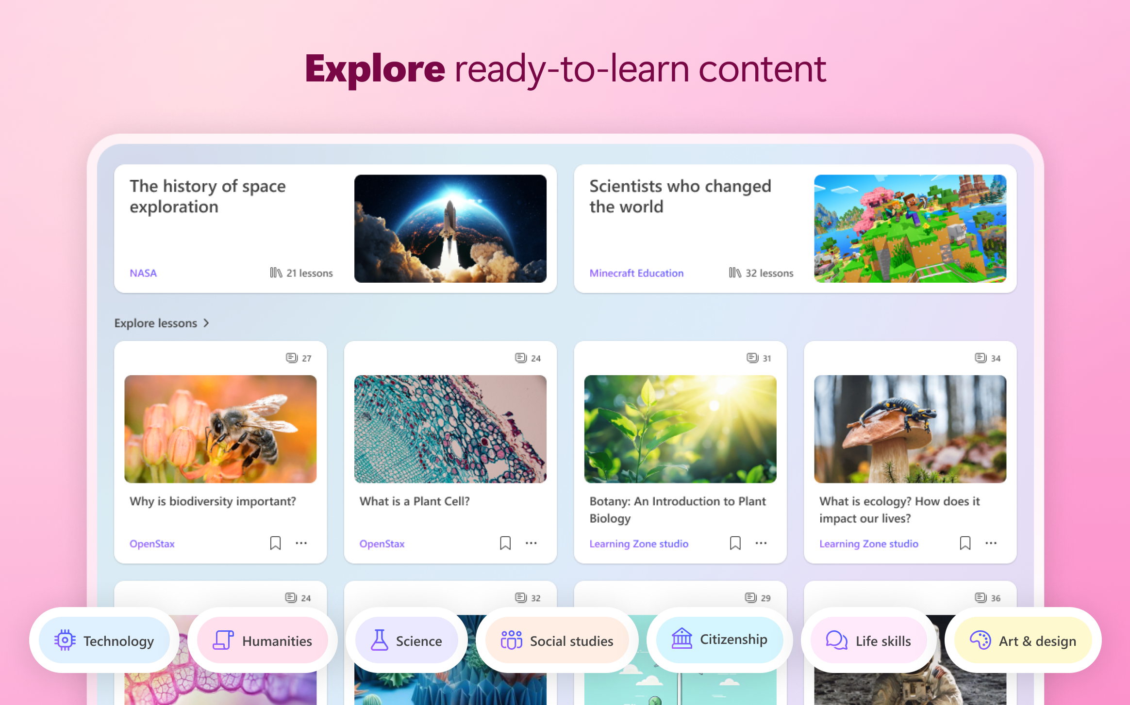 Microsoft Learning Zone screenshot