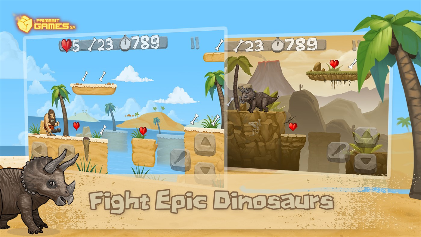 #4. Caveman Chuck: Prehistoric Adventure (Windows) 由: Prime Bit Games SA