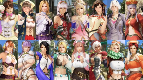 Conjunto de trajes colaboración Gust de DOA6