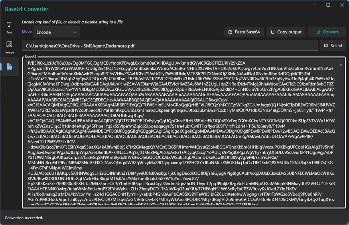 #3. Base64 Convert (Windows) 게시자: SMSAgent