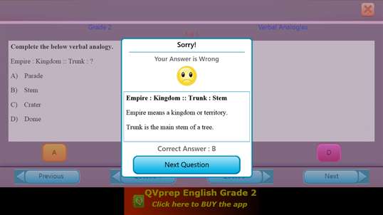 QVprep Lite Learn English Grade 2 screenshot 8