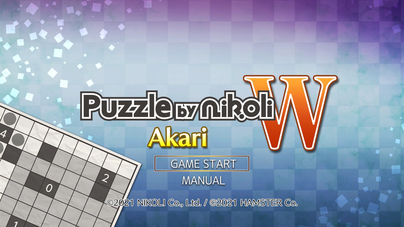 #1. Puzzle by Nikoli W Akari (Windows) (Windows) 由: HAMSTER Corporation