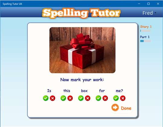 Spelling Tutor UK screenshot 1