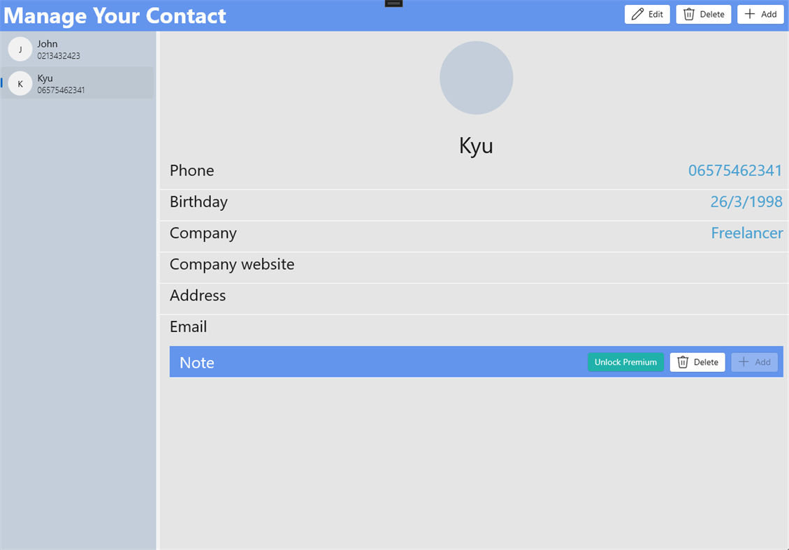 #3. Manage Your Contact (Windows) 由: devcute