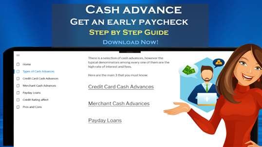 Cash advance Guide - Payday loan - Get your paycheck today screenshot 1