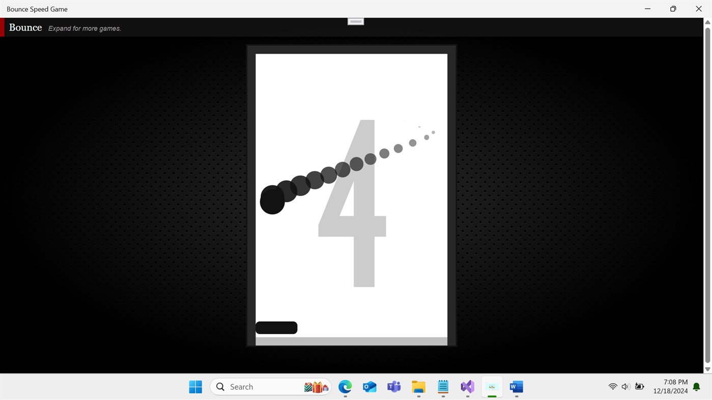 #2. Bounce Speed Game (Windows) 由: redparrot