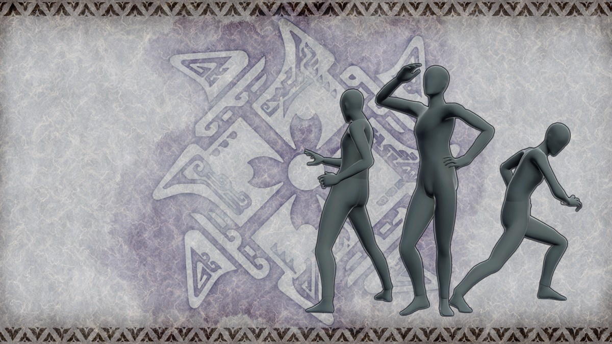 Набор поз "Самурай"