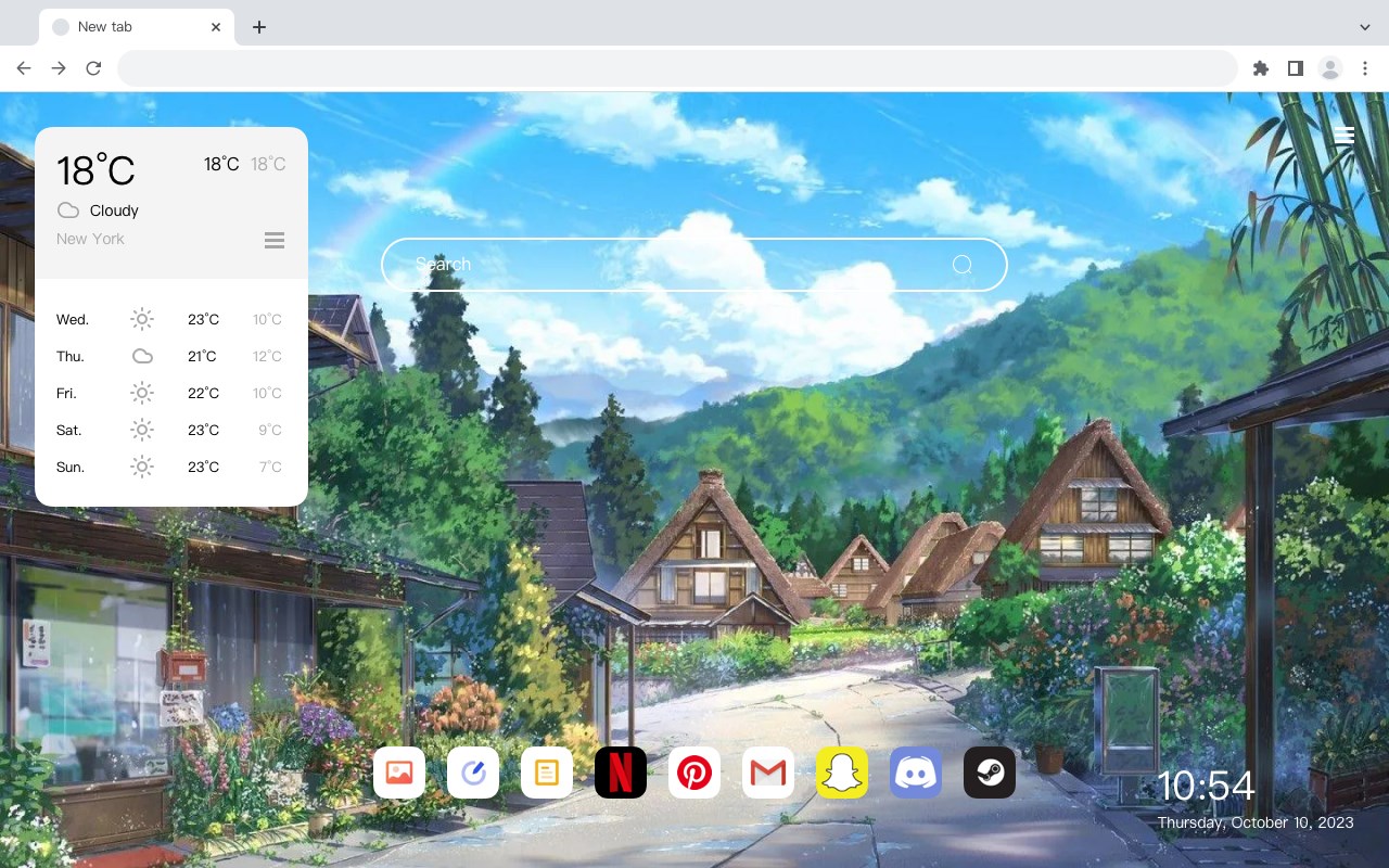 Anime green theme 4K wallpaper HomePage