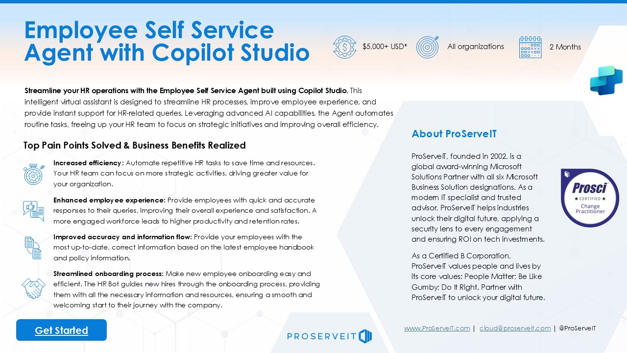 Snapshot 2 of Employee Self-Service Agent with Microsoft Copilot Studio
