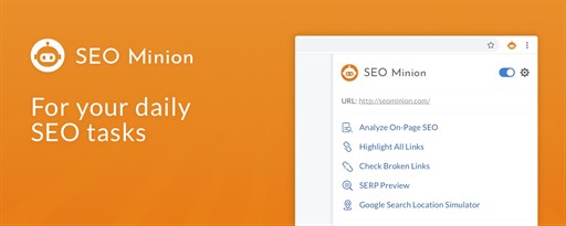 SEO Minion marquee promo image