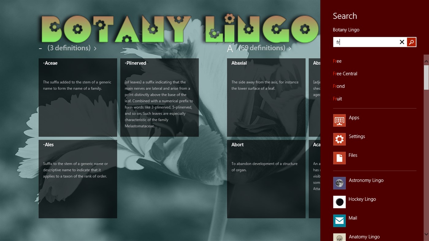 #4. Botany Lingo (Windows) By: CodeCreators.ca