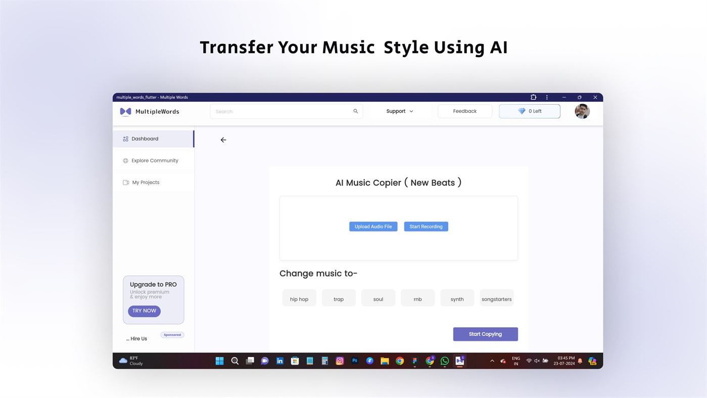 #7. AI Tools-All In One (Windows) Podle: Saify Technologies private limited ( https://saifytech.com )