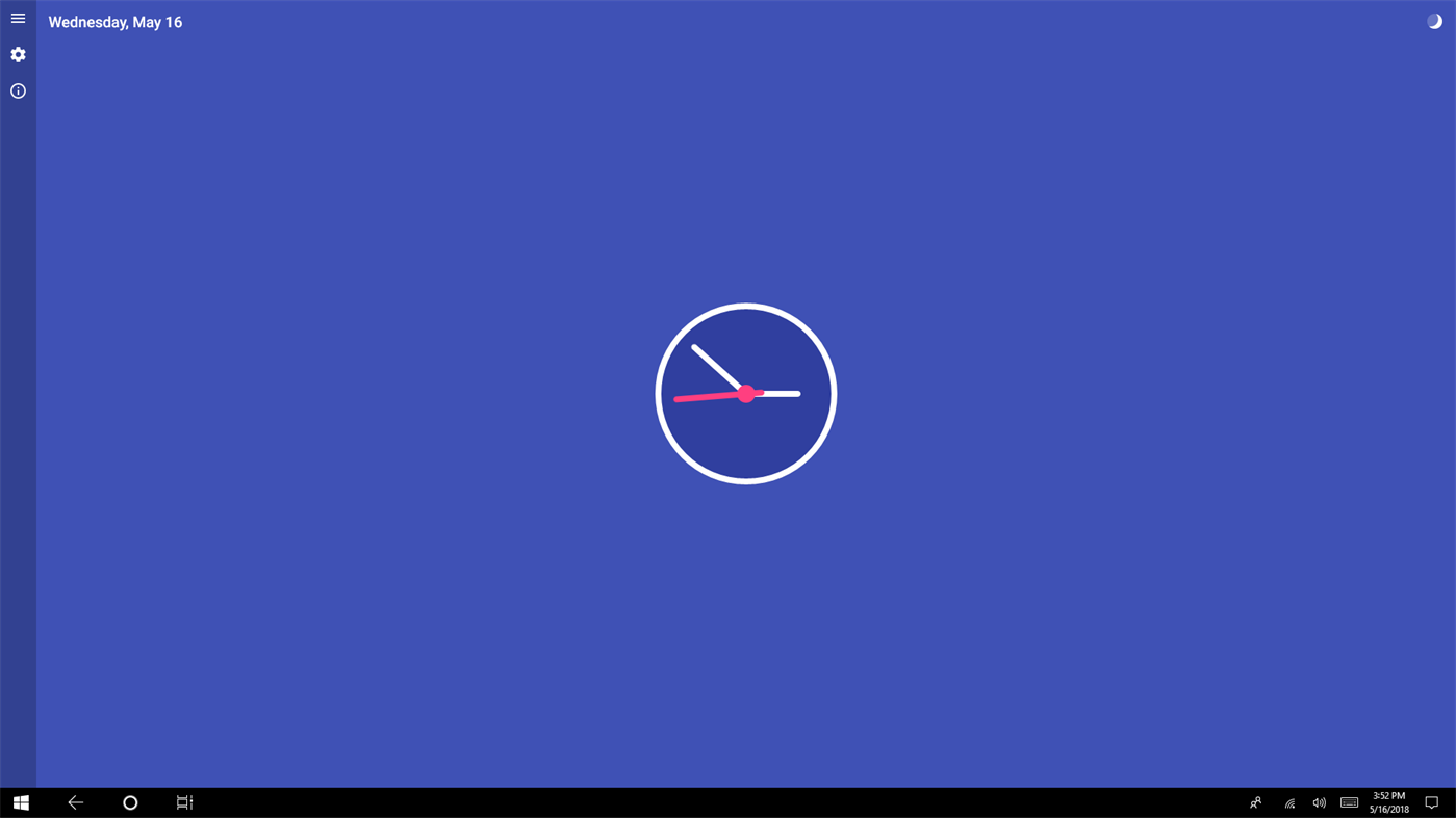 #2. hTime - Material Clock (Windows) Podle: Hayes Studios