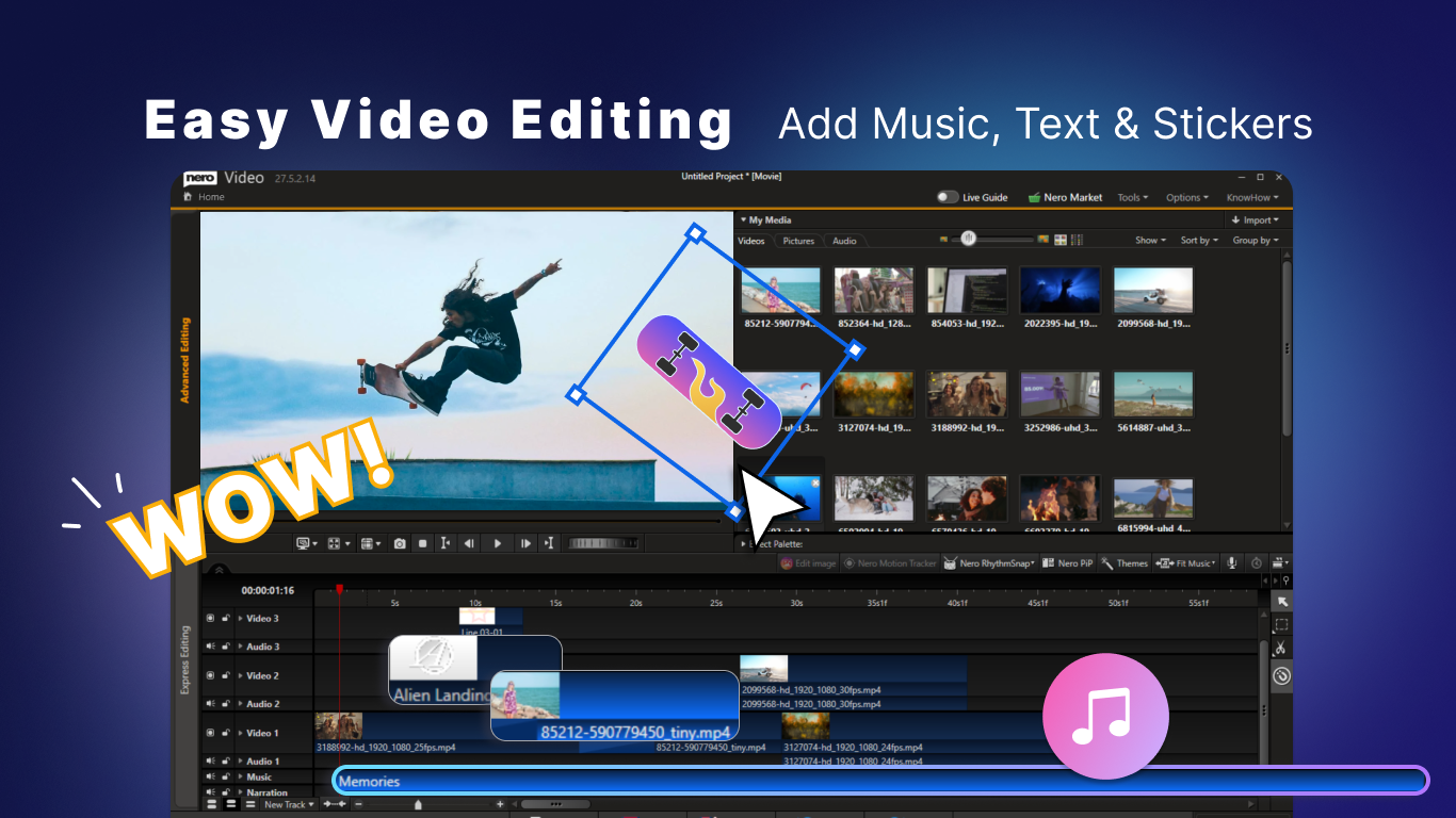 Movie Maker - Video Editor by Nero - Windows に無料でダウンロード