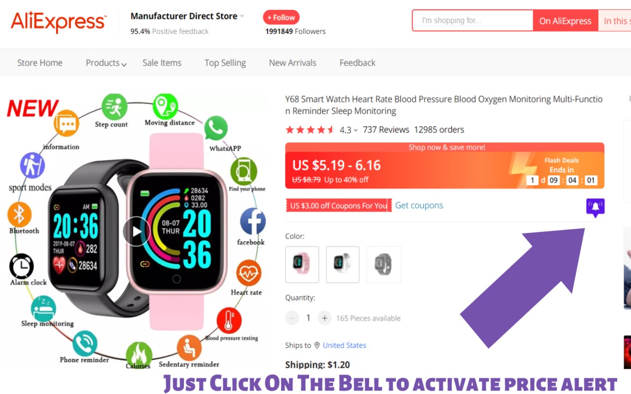 Aliexpress Price Alerts