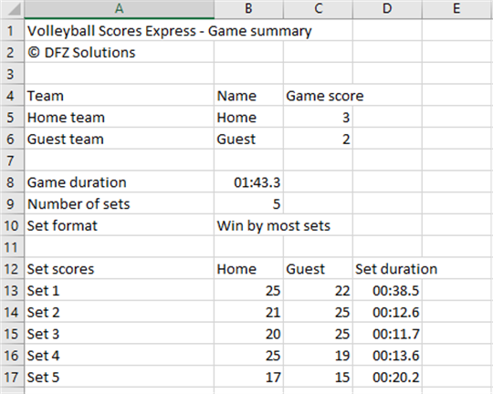 Volleyball Scores - Express screenshot 3