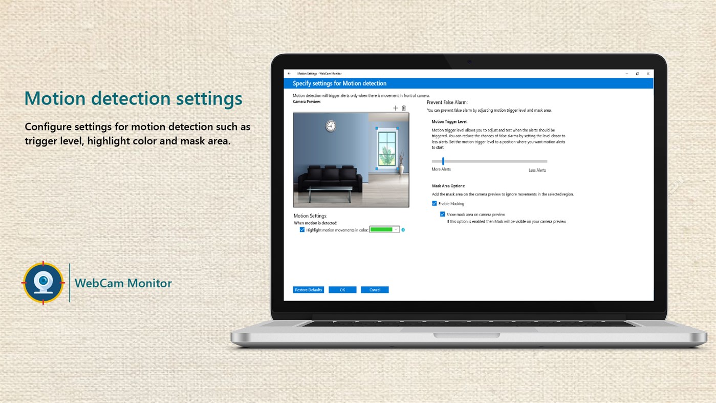 #3. WebCam Monitor (Windows) By: DeskShare