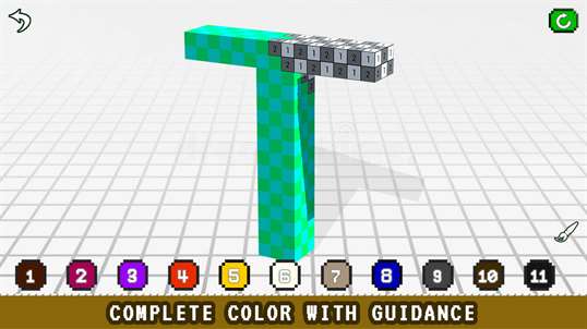 Learn Kids 3D Color - Voxel Coloring Book screenshot 2