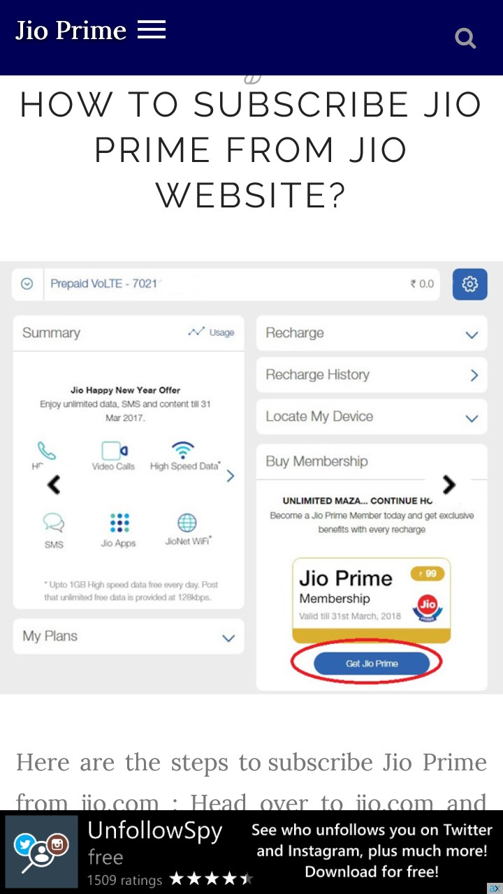Screenshot 2 Prime For Jio windows