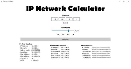 IP Network Calculator screenshot 1