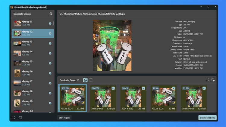 PhotoFiles Lite - Duplicate Photos Cleaner - PC - (Windows)