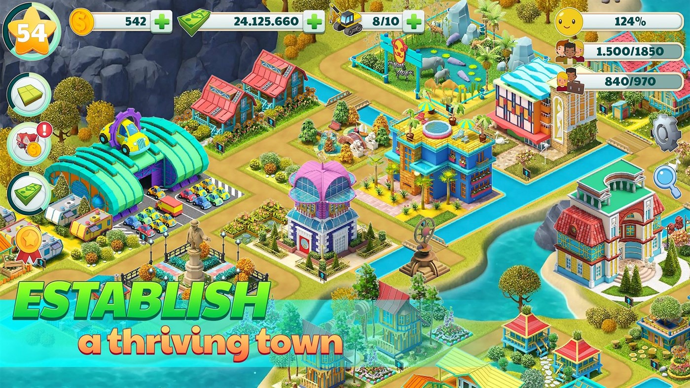 #2. Town City - Village Building Sim Paradise (Windows) Przez: Sparkling Society Games B.V.