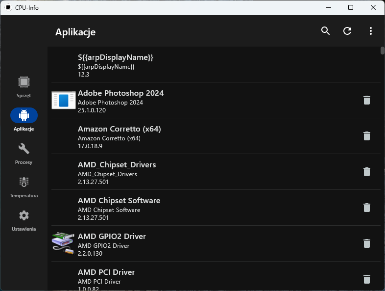 CPU-Info screenshot