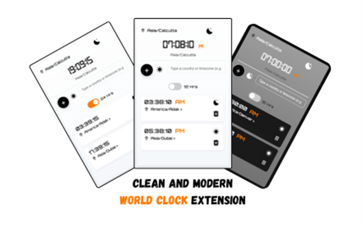 World Clock - Time Zone Digital Clock
