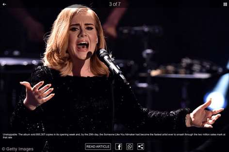 Screenshot: Gallery view