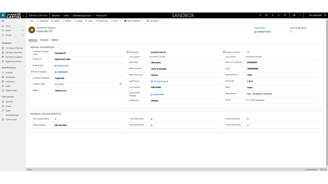 Snapshot 5 of HCLTech Biz Apps - Dynamics 365 Capital Markets