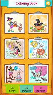 Halloween Coloring Pages - Coloring Games for Kids screenshot 5