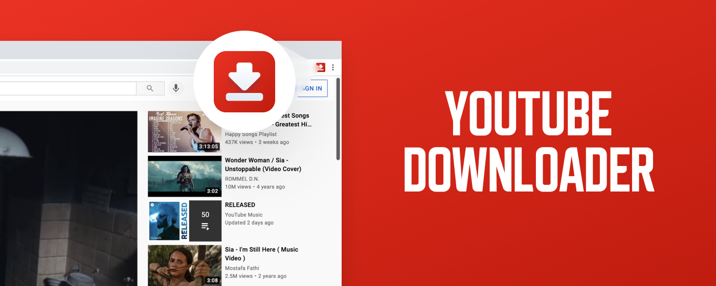 YouTube Downloader promo image