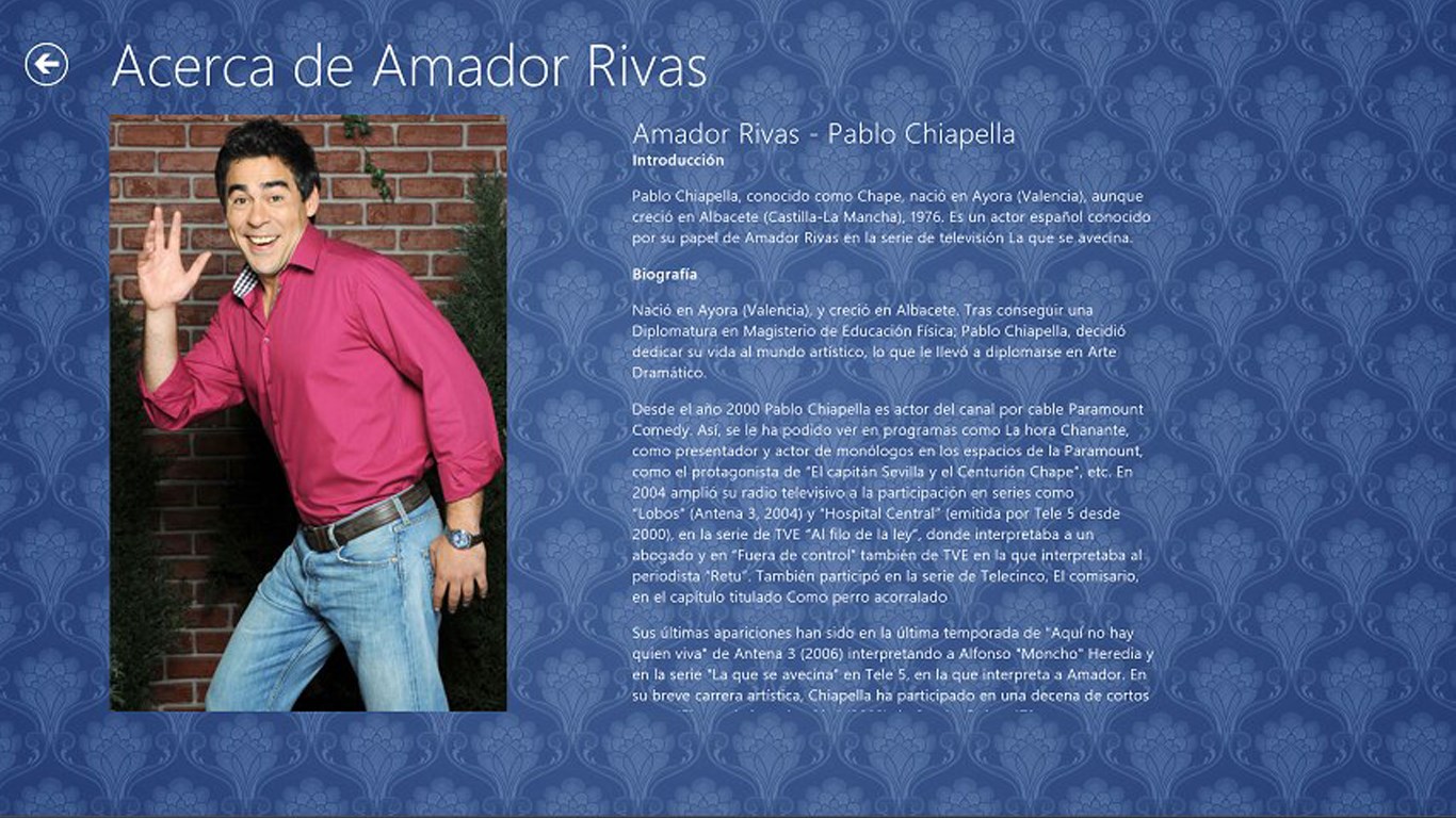 Amador Rivas - La que se Avecina - Microsoft Apps