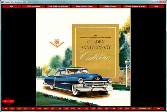 Cadillac Sales Brochures 1950-1969 screenshot 1