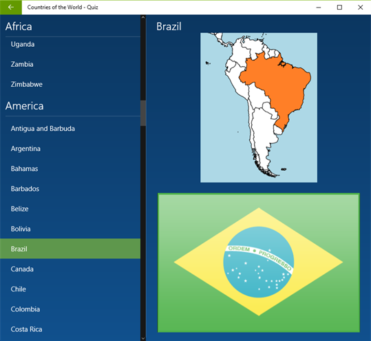 World Quiz - Countries and Flags screenshot 3