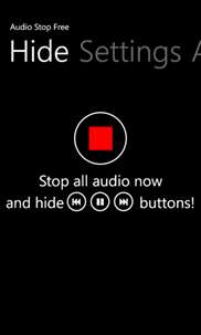 Audio Stop Free screenshot 1