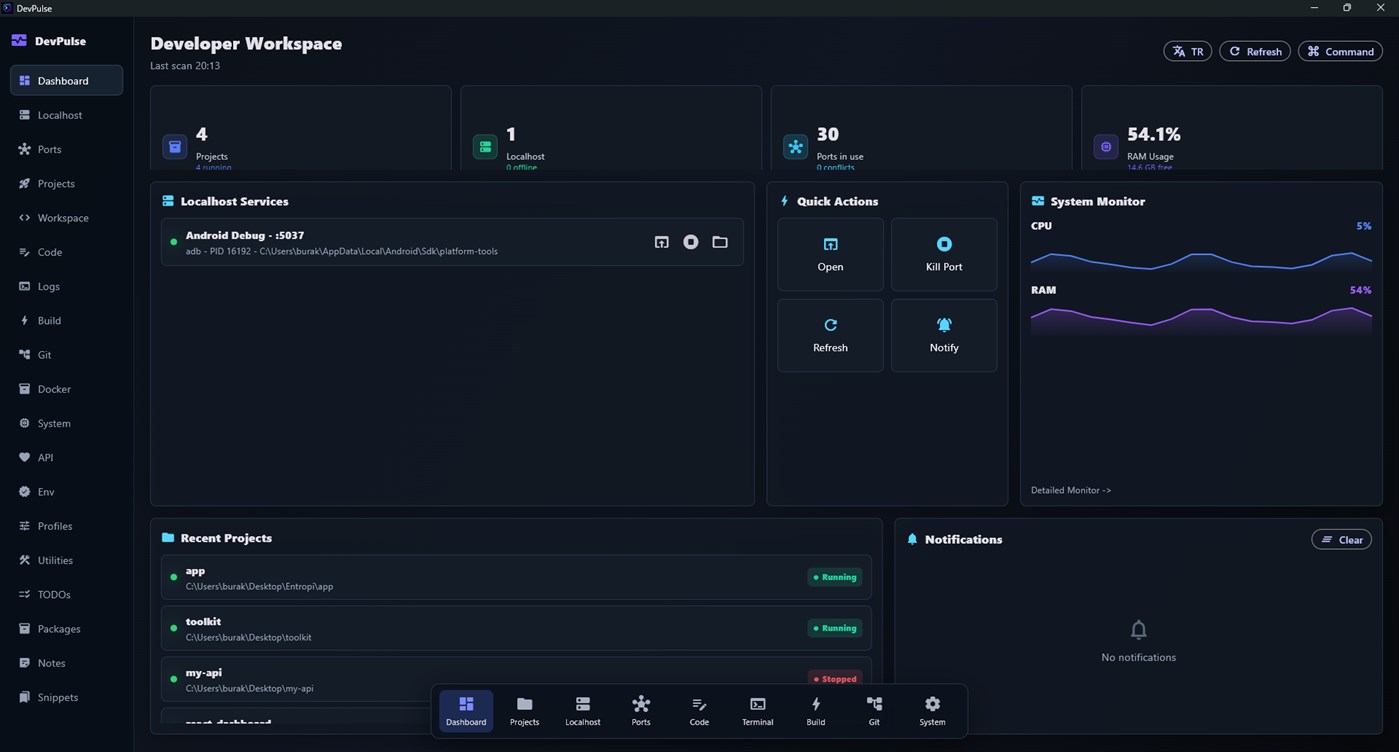 #1. DevPulse (Windows) Ved: KDApp