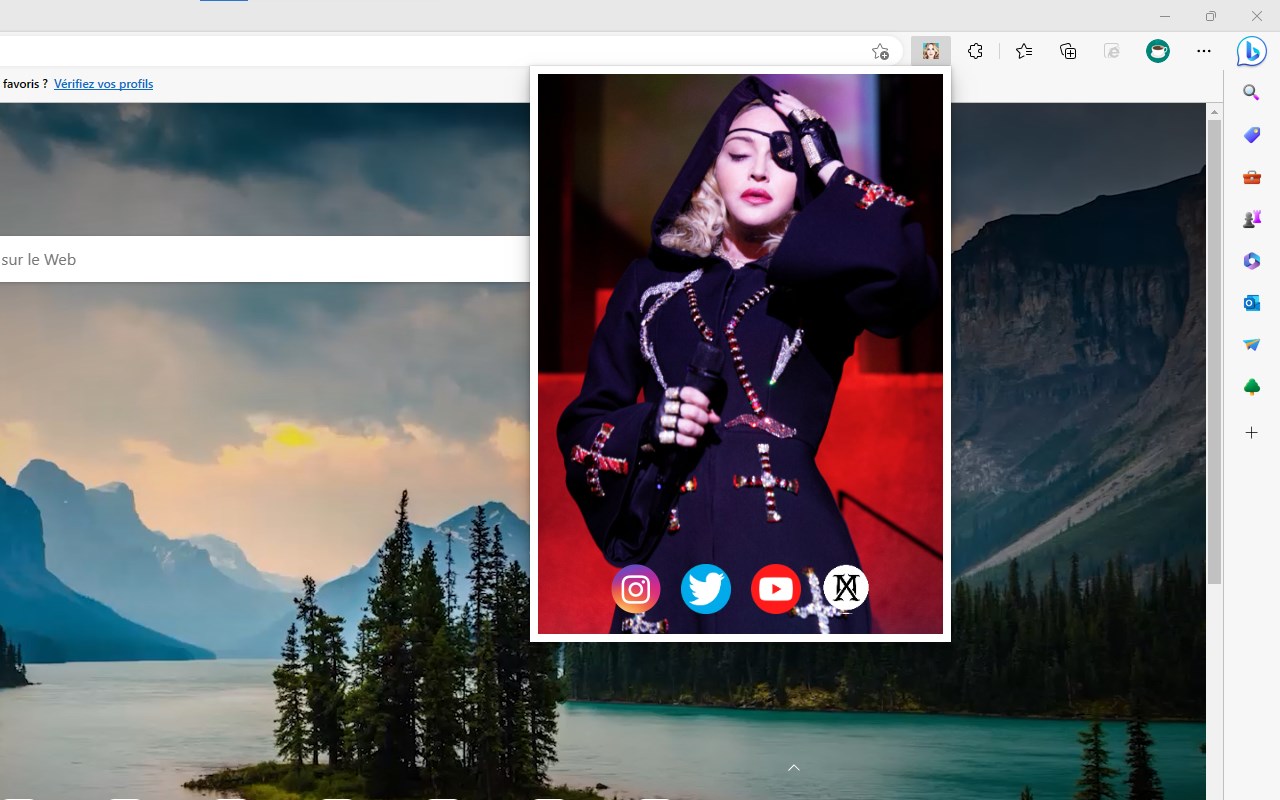 Madonna the web extension