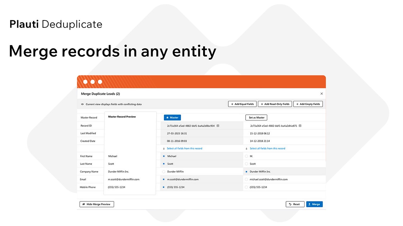 Snapshot 5 of Plauti Deduplicate for Dynamics 365