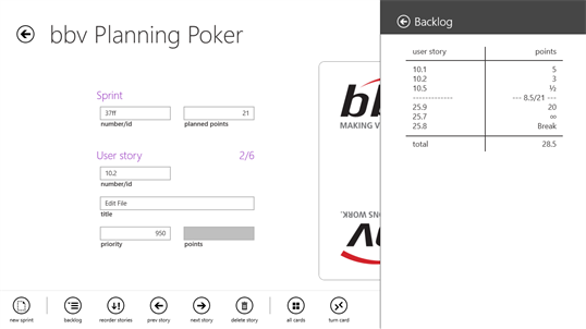 bbv Planning Poker screenshot 6