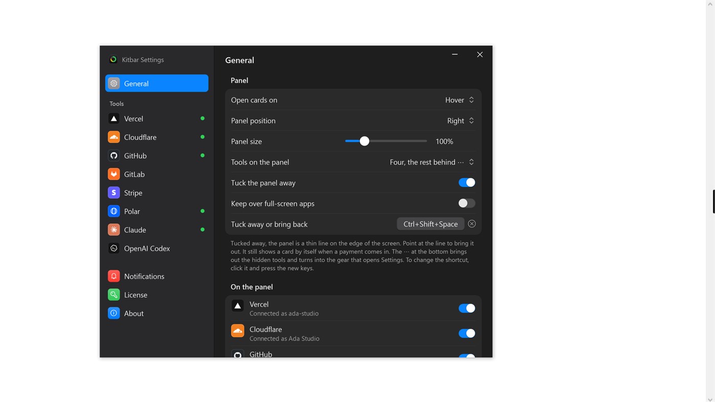 #1. Kitbar (Windows) โดย: Voprex