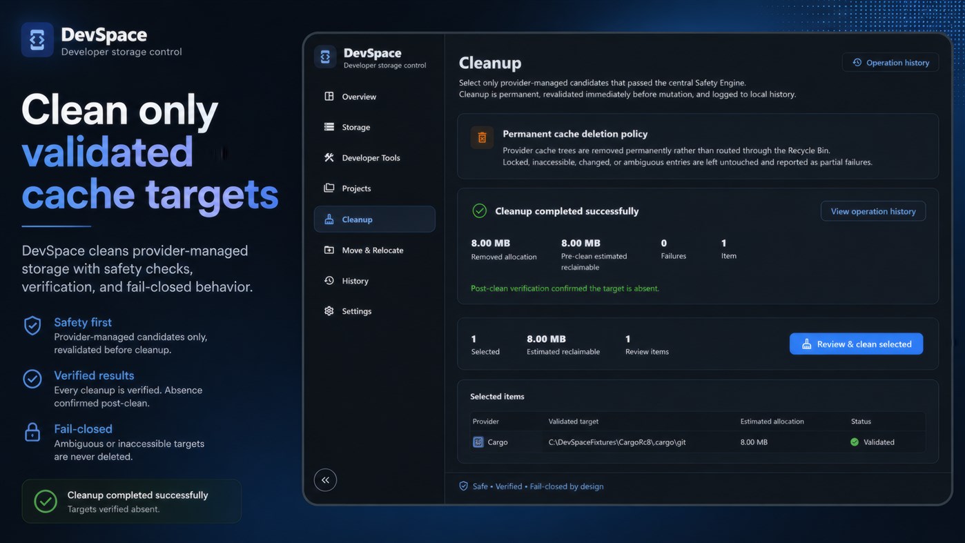 #4. DevSpace: Developer Storage Manager (Windows) Door: MokaIO